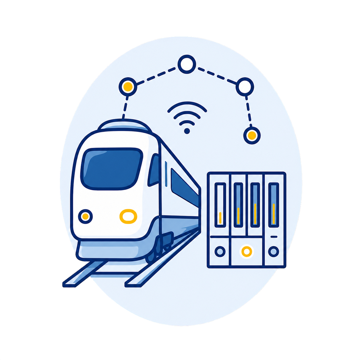 Railways technology illustration