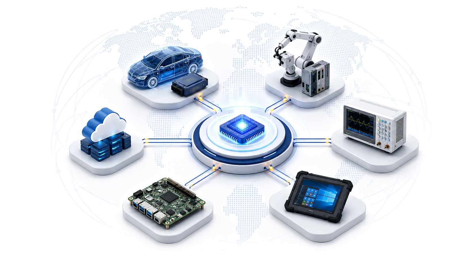 Connected automotive, industrial automation, embedded computing and test technologies