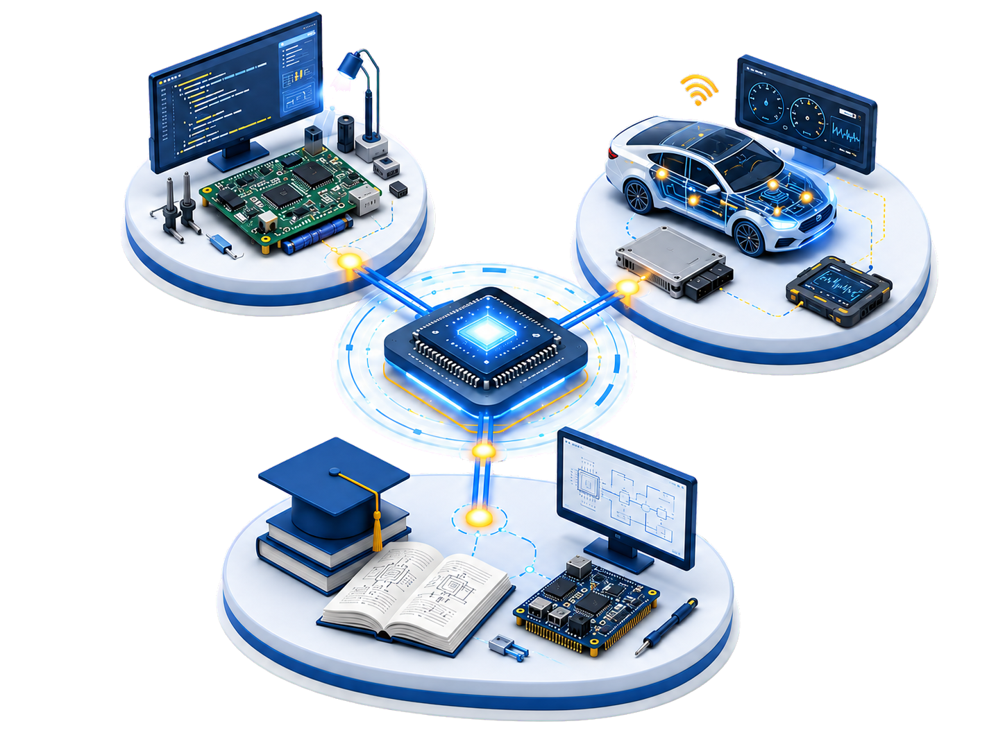 Embedded product engineering, automotive electronics and technical training ecosystem
