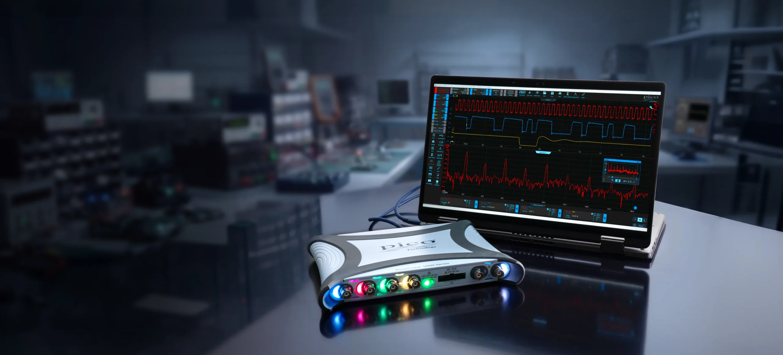 Pico Technology oscilloscopes, data loggers and RF test products