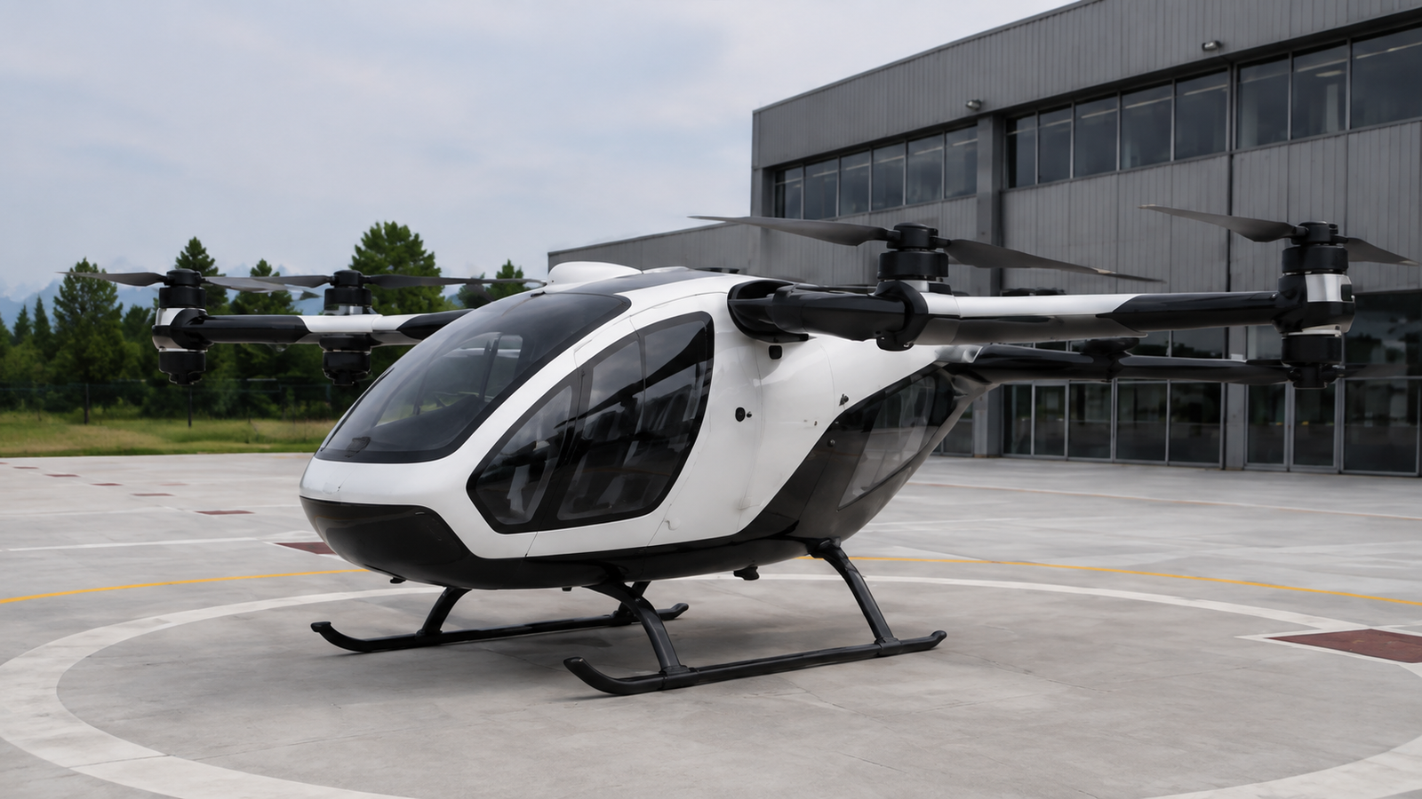 Modern advanced air mobility and autonomous eVTOL aircraft