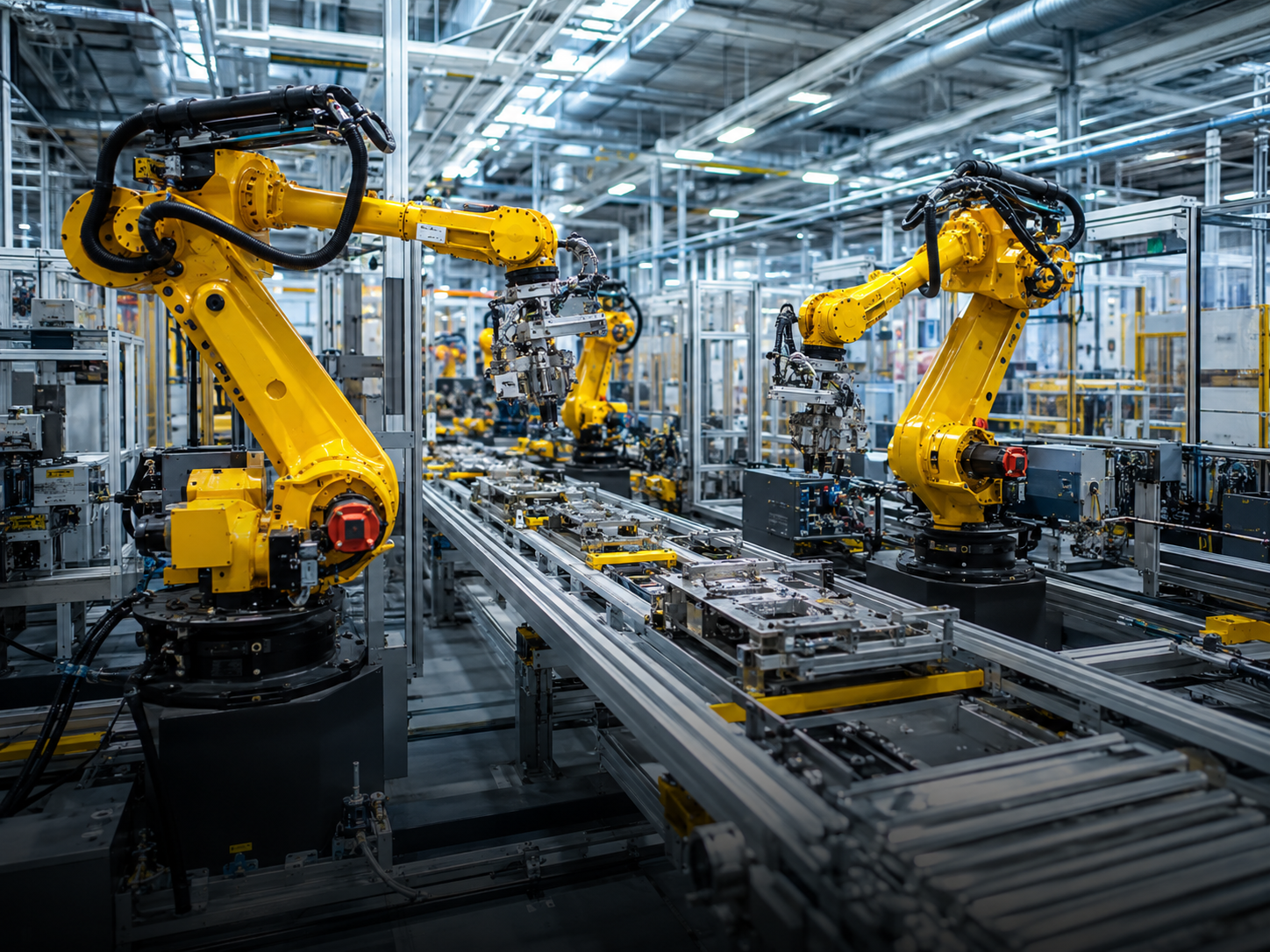 Robotic industrial automation production line