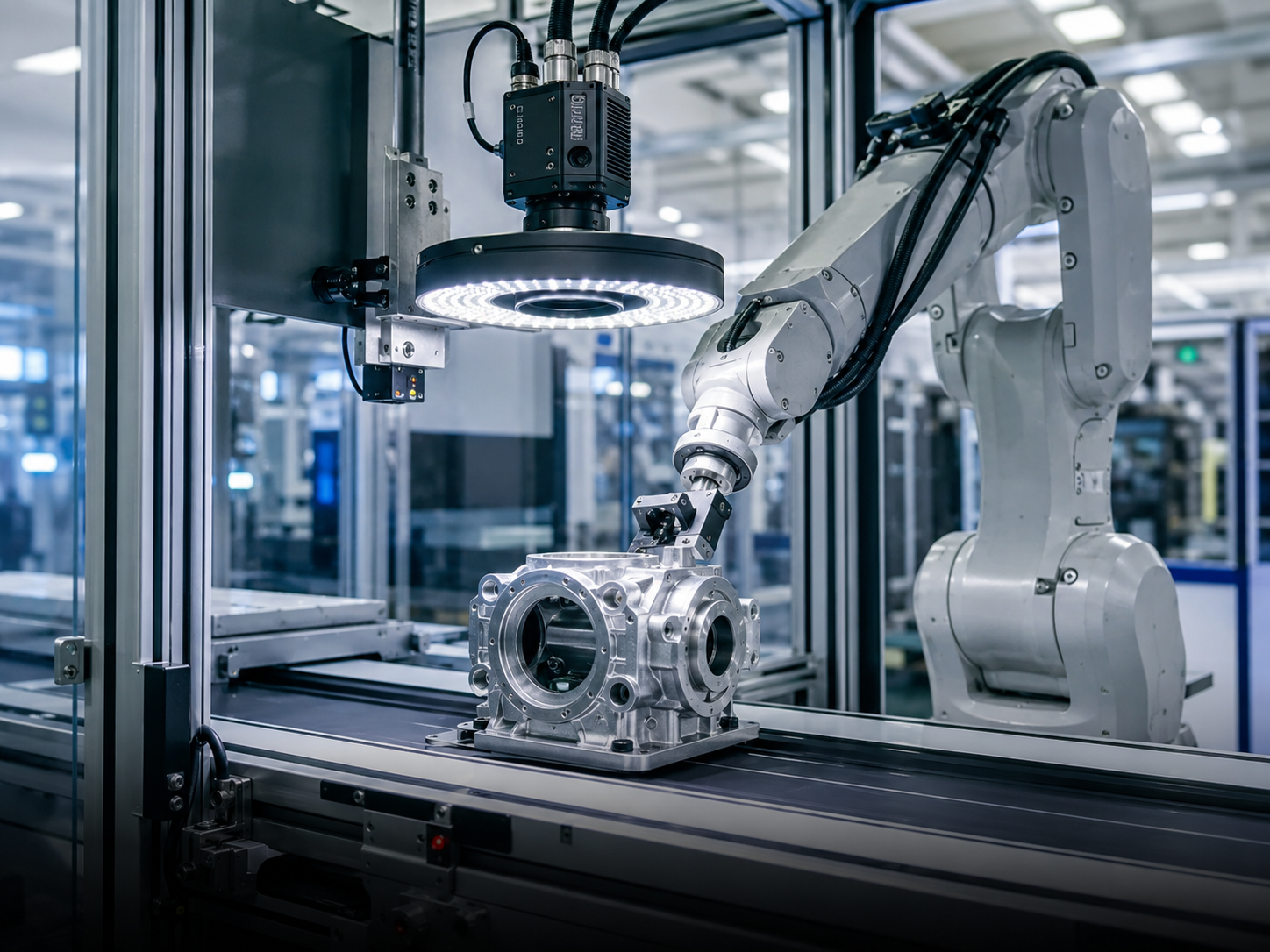 Machine vision inspection and robotic automation