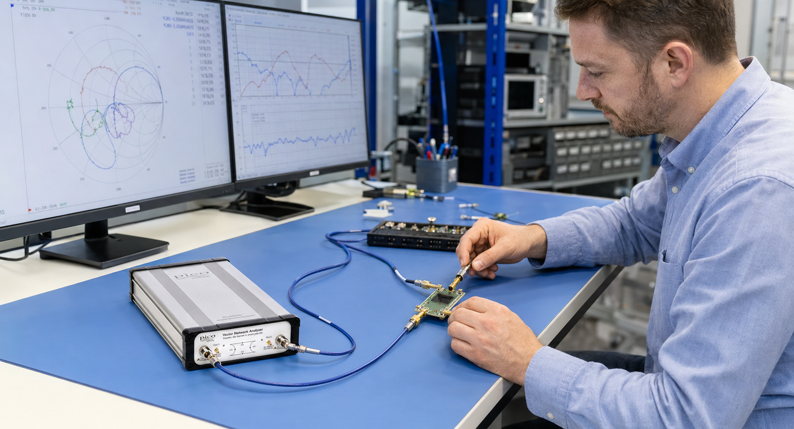 Radio frequency testing and communications equipment