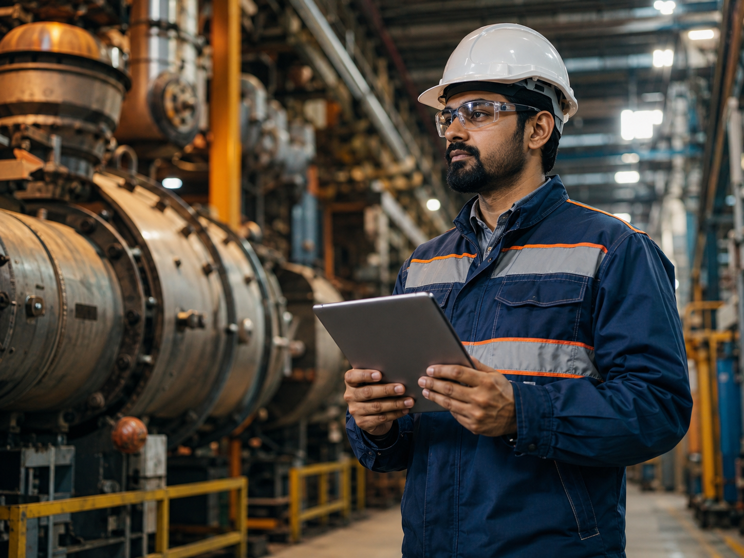 Engineer developing an industrial automation application