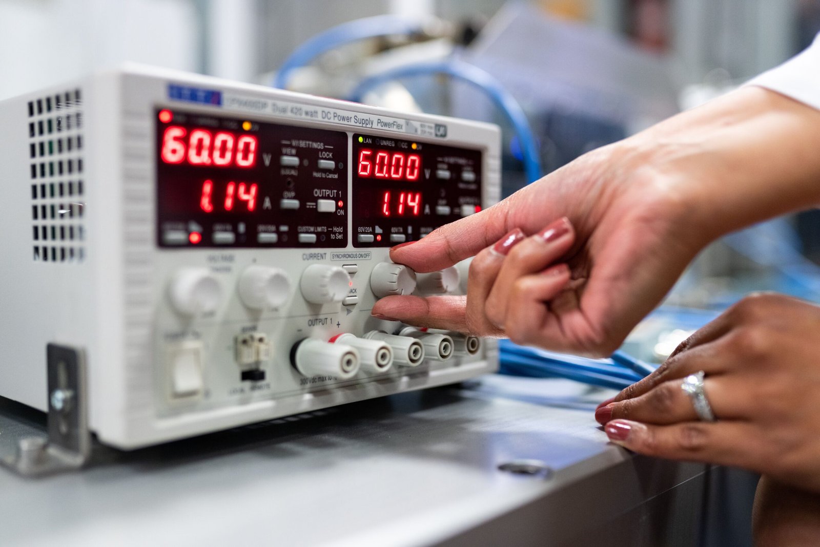 Electronic circuit development and waveform testing