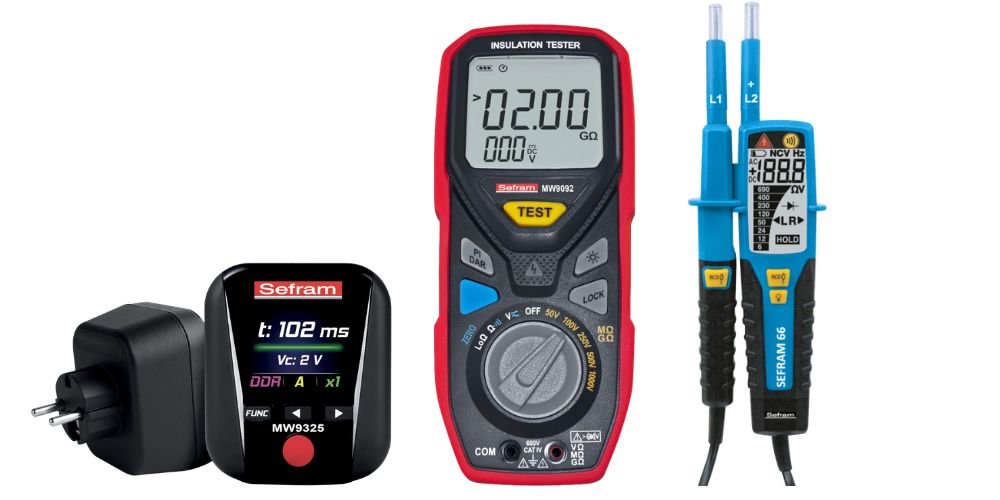 SEFRAM electrical testers