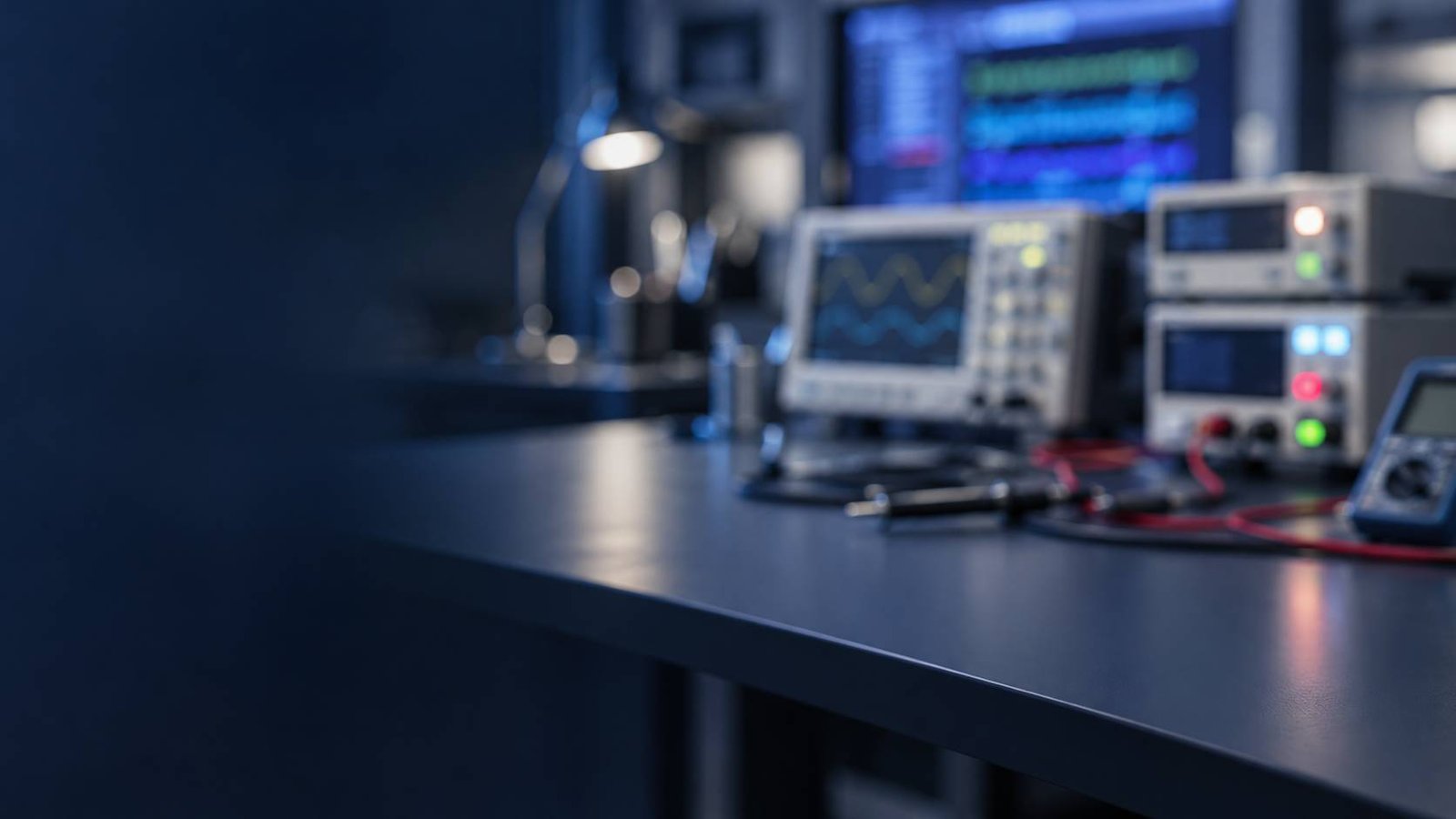 Electronic test and measurement laboratory workspace